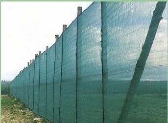 Reticolato verde dell'ombra della protezione frangivento dell'HDPE, anti rete del vento con resistente UV